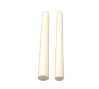 2 pièces Bâtons Ronds en Céramique d'Alumine Antistatique à Haute Ténacité - Diàm. 7-14mm 99% Al₂O₃ Mirror Rod 10x100mm