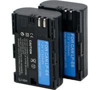 (2 pièces) Batterie d'appareil photo LPE6 2750mAh Lithium Ion pour Canon LP-E6 batterie EOS 5D Mark II 2 III 3 6D 7D 60D 60Da 70D 80D 90D DSLR pour EOS 5DS