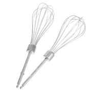 2 Pièces Batteur à Main de Rechange en Acier Inoxydable | Pièces de Remplacement Compactes, Simple Utilisation, Cuisine Maison et Pâtisserie, Finition Argenté