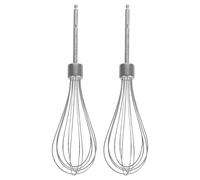 2 Pièces Batteurs à Œufs en Acier Inoxydable, de Rechange Cuisine | Surface Polie Lisse, Fixation Facile, Adaptés aux Pâtes à Crêpes, Sauces, Crème, Œufs et Préparation Maison