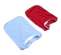 2 Pièces Bavoir de Soins, Polyester Lavable et Réutilisable | Toucher Doux, Léger, pour Repas et Établissements, Protection Pratique pour Personnes Âgées et Handicapées