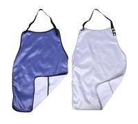 2 Pièces Bavoir pour Adultes Réutilisable Imperméable en Polyester | Bretelles Réglables, Protège-vêtements Lavable, Récupérateur de Miettes, pour Repas et Activités Créatives