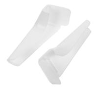 2 Pièces Bec de Gouttière PVC Blanc, Anti-éclaboussures | Installation Rapide Diy, Rallonge Intégrée, Détourne L’eau de Pluie, Limite les Traces Noires sur Toit