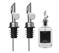 2 Pièces Bec Verseur Huile D'olive,Bec Verseur,Bec Verseur Huile,Bec Verseur Alcool,Bouchon Huile D'olive,Becs Verseurs Acier Inoxydable,Pour Bouteille D'huile, Vin, Alcool, Café, Sirop Et Vinaigre