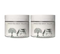 2 Pièces Beef Tallow Cream | 100 Ml Bio Suif de Boeuf pour Visage | Hydratant Au Suif de Boeuf pour Soulager Les Tiraillements | Baume de Suif de Bœuf Nourri À L' pour tout Les Types de Peau