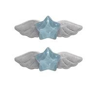 2 pièces belle étoile aile pince à cheveux épingles à cheveux mode barrettes à cheveux doux casque accessoires pour femmes filles pince latérale pour femmes décoratives