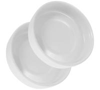 2 Pièces Beurrier Céramique Blanc 3 Pouces, Bol à Plat Condiment