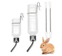 2 Pièces Biberon Lapin, Suspendus Lapin Deau Distributeur, Abreuvoir pour Les Rongeurs, Biberon Cochon Dinde, Bouteilles d'eau Automatiques à Suspendre pour Animaux de Compagnie, pour Rongeur Lapins