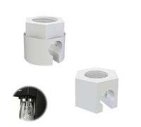 2 Pièces Blanc Écrous de Fermeture de Rechange Pratiques-Accessoires pour Machine à Soda, Écrou de Rechange pour Sodastream Compatible avec Jet, Spirit, Easy, Crystal, Terra, Duo, Fizzi 1.0 & 2.0
