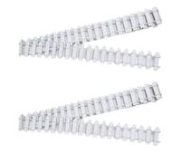 2 Pièces Blanc Miniature Clôture en Bois, Mini Clôtures en Bois Accessoires de Décorations Bricolage pour Jardin Féérique,Micro Aménagement Paysager Décor