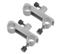 2 Pièces Bloc Chariot de Banc Optique en Métal | Installation Rapide, Alignement Précis, Glissement Fluide, Compatible Équipement Optique et Rail Standard Argenté