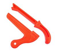 2 Pièces Bloc de Poussée Travail du Bois, Poignée de Menuisier | Plastique Orange, Léger et Résistant à L’usure, Portable et Multiusage, pour Outillage Menuiserie