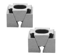 2 Pièces Bloc de Serrage Cnc à Came M6 en Alliage Haute Résistance | Contrôle par Vérin Pneumatique, Construction à Faible Hauteur, Fixation Précise pour Pièces Acier et Aluminium
