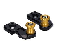 2 pièces bloc d'essieu de moto curseur bloc d'essieu de course curseur boule de stationnement de remplacement pour CB650R CBR650R 2019 2020 alliage d'aluminium de haute qualité (Jaune)