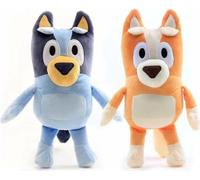 2 pièces Bluey 40CM Anime Figures Famille Bingo Poupées en peluche Animation Périphérique Chien en peluche Cadeau pour enfants