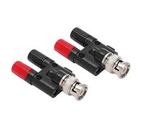2 Pièces BNC Mâle à 4mm Double Banane Femelle Jack Prise Poste de Liaison RF Coaxial Séparateur Coaxial Connecteur BNC Banane Adaptateur