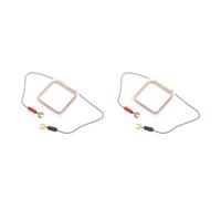 2 Pièces Bobine Carrée en Cuivre pour Expériences D’électromagnétisme | Mesures Axiales Précises et Répétables, Structure Rigide, Câblage Stable, pour Laboratoire et Enseignement