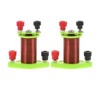 2 Pièces Bobine de Cuivre Expérimentale Soi-même, Kit Pédagogique | Enseignement et Kits Scolaires de Sciences, Plastique et Métal, Vert Clair, Mesure Précise