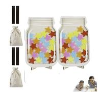 2 pièces Bocal De Recompense Etoile Enfant, Tableau De Recompense Enfant, Pot Récompenses Magnétique, Star Reward Jar Avec Position Et Support, Outil Formation Au Bon Comportement, Pour Enseignants