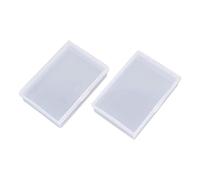 2 pièces boîte à cartes étui à cartes transparent organisateur de stockage de cartes pour cartes de jeu boîte en plastique Transparent conteneur de carte boîte de carte boîte de rangement de ca