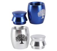 2 Pièces Boîte à Cendres pour Animaux en Acier Mini Urne | Rangement pour Petites Cendres, Résistance à Corrosion, Convient aux Restes D’animaux ou Humains