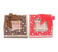 2 Pièces Boîte à Dragées Saint-valentin Halloween en Papier Rouge | Neuf Cases Carrées, pour Chocolat et Petites Faveurs, Garçon et Filles