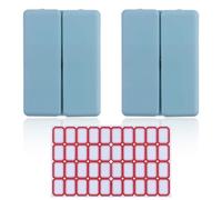 2 pièces Boîte à pilules de voyage, organiseur de pilules hebdomadaire en plastique, étui à pilules magnétique portable avec 1 étiquette autocollante, pour la vie quotidienne, les voyages (bleu)