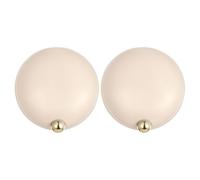 2 Pièces Boîte à Remède Étanche en Silicone ABS à 4 Compartiments | Couvercle, Séparateurs Internes, Format Blanc Compact, pour Vitamines, Cartes, Paquet à Main et Sorties