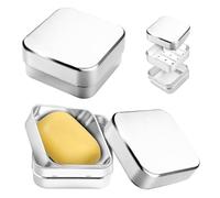 2 Pièces Boîte à Savon en Aluminium,Boîte à Savon de Voyage étanche en Aluminium,Boîtes à Savon à Raser pour Homme,avec Égouttoir Amovible,Idéal pour Une Utilisation à la Maison ou en Voyage