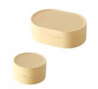 2 Pièces Boîte à Savon Voyage Porte Savon Solide en Plastique avec Couvercle,Portable,pour Salle de Bain Maison École Salle de Sport Randonnée(Jaune)