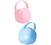2 Pièces Boîte à Tétine pour Bébé en Pp, Étui de Voyage Protecteur | Rangement Portable, Bords Lisses, Usage Sûr, Protège la Sucette, Format Compact, pour Nourrisson
