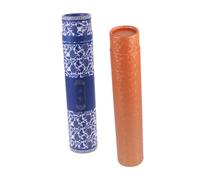 2 pièces boîte cylindre boîte calligraphie tube image défilement stockage tube affiche tube défilement organisateur calligraphie support défilement support de stockage spécialité papier stockage bac b