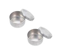 2 Pièces Boîte de Pesée Couvercle en Aluminium Ronde | Usage Analytique, Protège les Échantillons Biologiques et Humides, Réutilisable, Bords Arrondis, Aspect Lustré