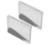 2 Pièces Boîte de Poudre de Fer pour Magnétisme | Couvercle Transparent, Fer et Plastique, pour Champs Magnétiques Aimants Permanents ou Électroaimants