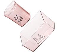 2 Pièces Boîte de Rangement Rouge à Lèvres Transparente | Plastique Rigide, Organisation de Bureau et Coiffeuse, Rose, pour Cosmétiques et Soins