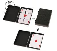 2 pièces Boîte de tour de magie, Boîte de restauration de déchiqueteuse de papier, Restauration de déchirement de cartes, Jouet de magie Coffret aux trésors de rêveABS