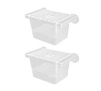 2 Pièces Boîte D'élevage Transparente Incubateur Sûr Pour Poissons 'aquarium Protections Contre Les Frites De Crevettes Avec Circulations 'eau 2 Diviseurs Boîte 'élevage Pour Poissons 'aquarium