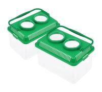 2 Pièces Boîte D'observation des Insectes Visionneuse Loupe | Acrylique et Abs, Usage Extérieur, pour Garçon et Filles et Observation de Poissons Rouges