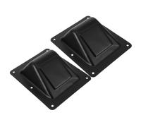 2 Pièces Boîtier de Câble de Retour de Scène en Fer Noir | Plaque Arrière Métallique, Protection des Connecteurs, Gestion Stable, Installation Facile, Intérieur et Extérieur