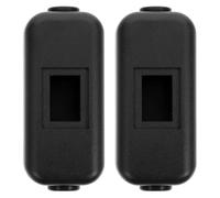 2 Pièces Boîtier de Remplacement de Lampe Ip65 Noir | ABS Fer Caoutchouc, Joint Imperméable, Serrage-câble et Vis de Montage, pour Maisons et Bureaux