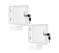 2 Pièces Boîtier De Verrouillage Pour Thermostat, Couvercle De Protection Transparent Pour Thermostat Avec Serrure Pour Restaurants, Écoles