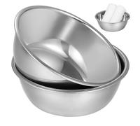 2 Pièces Bol Chirurgical en Acier Inoxydable 304 Épais pour Soins | Design Ouvert, Surface Polie Miroir, Stable sur Table, pour Cotons et Pinces, Usage Clinique
