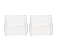 2 Pièces Bol D’Eau en Acrylique Haute Densité, Stable | Surface Lisse et Non Poreuse, Usage Maison ou Vivarium, pour Caméléons, Amateurs et Arachnides