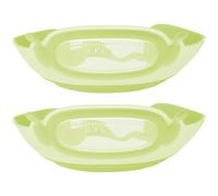 2 Pièces Bonnet de Bébé Ajustable Vert Visière Yeux Oreilles | Tpe et Pp Réutilisables, Maintien Près du Front, pour Nourrissons et Tout-petits au Bain, Vert