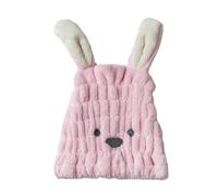 2 pièces bonnet de douche Spa Bowknot respirabilité microfibre cheveux Turban séchage rapide serviette chapeaux for femmes sauna accessoires de salle de bain(Pink)