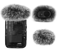 2 Pièces Bonnette Micro Anti Vent Compatible avec DJI Mic 2 Lavalier sans Fil et OSMO Pocket 3 Créateur,Mousse Micro en Fourrure Filtre Anti Pop Professionel Adapté à DJI Mic 2