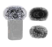 2 Pièces Bonnette Micro Anti Vent Compatible avec DJI Mic 2 Lavalier sans Fil et OSMO Pocket 3 Créateur, Mousse Micro en Fourrure Filtre Anti Pop Professionel Adapté à DJI Mic 2