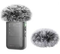 2 Pièces Bonnette Micro Anti Vent protections anti-bruit pour émetteur DJI Mic 2/Osmo Pocket 3 Lavalier Microphone Accessoires-Gris