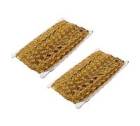 2 Pièces Bordure en Dentelle à Paillettes Décorative pour | Polyester à Paillettes, Toucher Doux et Peau Agréable, Lot, Coupe Facile pour Décorations