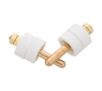 2 Pièces Borne de Connexion en Céramique pour Fil Résistif, 700w | Montage pour Four Électrique et Éléments Chauffants, Cuivre Blanc, 3,50x1,50x1,50cm, Réparation